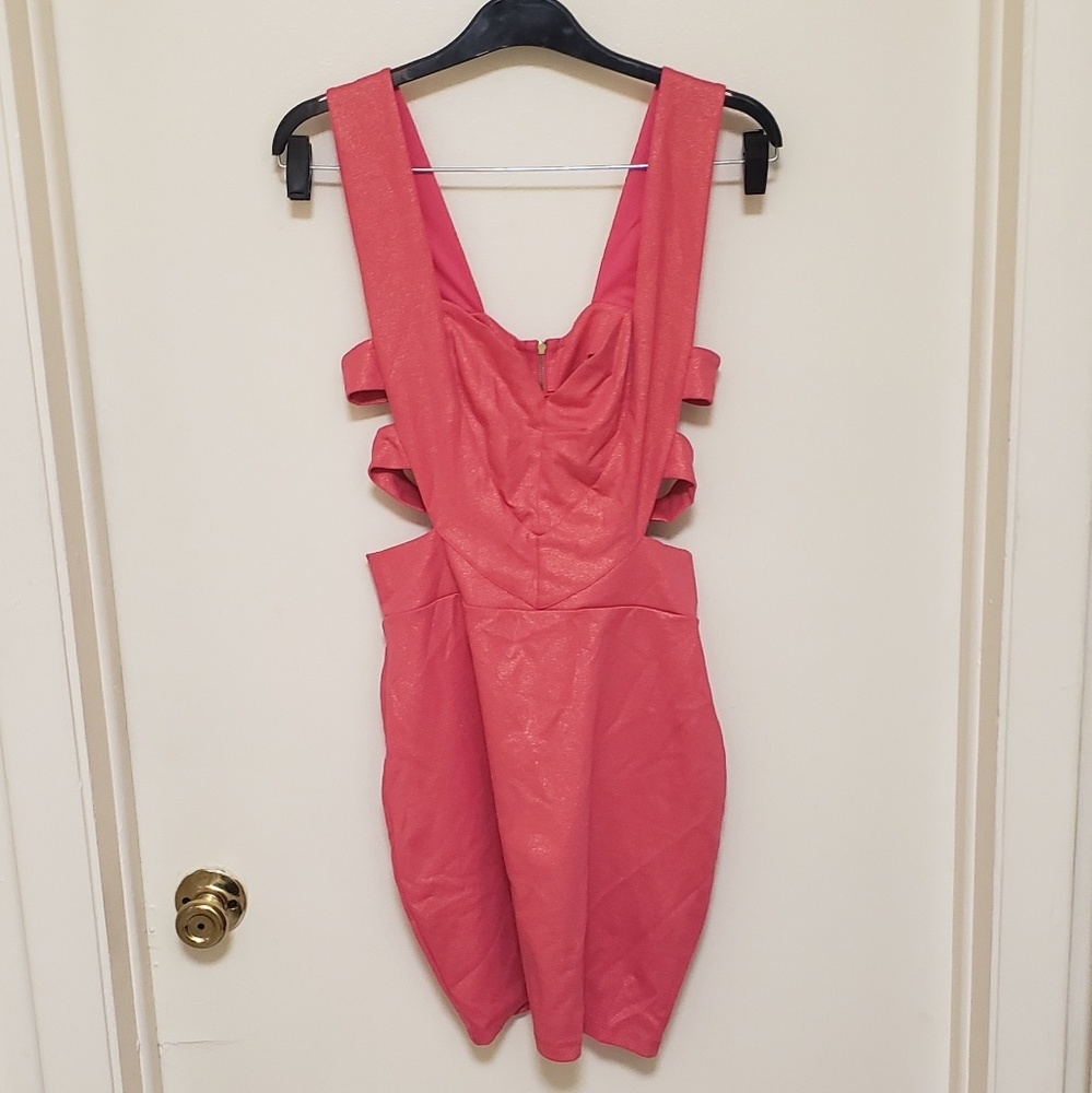 Pink Shimmering Body Dress - Picture 1 of 3